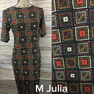 Square patterned Julia Dress, LuLaroe, M, NWT